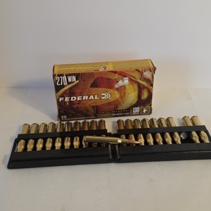 Federal Fusion .270 Winchester 130 Grain Bonded Soft Point Rifle Ammunition