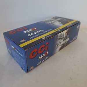 CCI Maxi-Mag .22 WMR 40 Grain Jacketed Hollow Point Ammunition