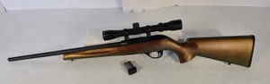 Remington Model 597 .22 Long Rifle Semi-Automatic Rifle with 3-9x32 Scope with Chameleon Paint 