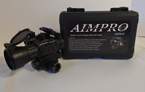 Aimpro ALFA-G RedGreen Dot Sight with Green Laser & Hard Case