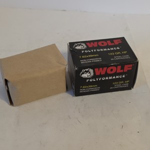 Wolf Polyformance 7.62x39mm 123 Grain HP Steel Case Ammunition