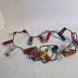 Shotgun Shell String Lights with Assorted Branded Shell Casings