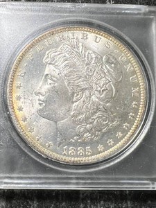 1885-O US MORGAN SILVER DOLLAR IN CASE