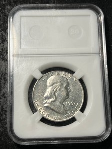1963-D US FRANKLIN HALF DOLLAR SLABBED