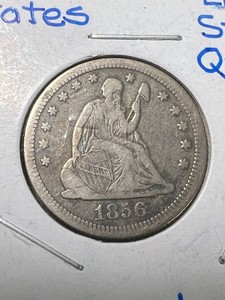 1856-O US SEATED LIBERTY QUARTER