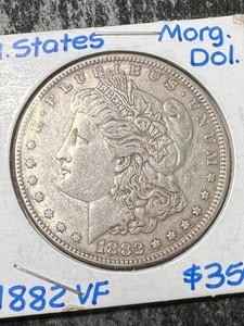 1882 US MORGAN SILVER DOLLAR