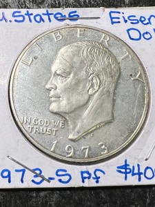 1973-S US PROOF SILVER EISENHOWER DOLLAR
