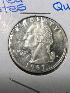 1997-S US PROOF SILVER WASHINGTON QUARTER