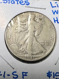 1941-S US WALKING LIBERTY HALF DOLLAR
