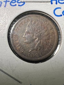 1884 US INDIAN HEAD CENT