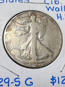 1929-S US WALKING LIBERTY HALF DOLLAR