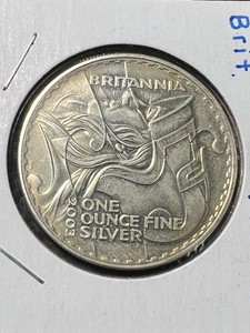 2003 BRITTANIA 1 TROY OZ .999 FINE SILVER