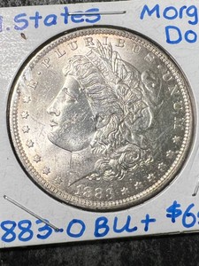 1883-O US MORGAN SILVER DOLLAR BU