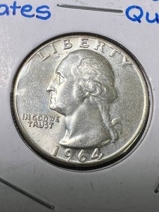 1964 US WASHINGTON QUARTER BU