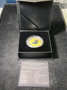 1 TROY OZ .999 FINE SILVER 2022 BLACKFOOT MAUL ROUND IN BOX