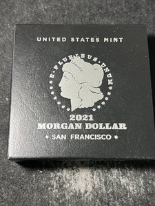 2021 US MORGAN SILVER DOLLAR IN ORIGINAL MINT BOX