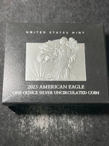 2023 AMERICAN SILVER EAGLE IN ORIGINAL MINT BOX