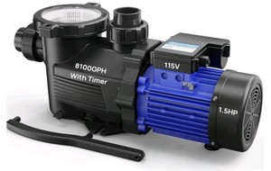 Aquastrong 1.5HP Inground Above Ground Pool Pump with Timer $190.40 Retail - Brand New