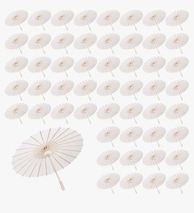 23.6-Inch White Paper Parasol Umbrellas 50-Pack $69.99 Retail - Brand New