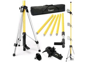 Huepar 12-Foot Telescoping Laser Level Pole with Tripod LP36A $65.67 Retail - Brand New