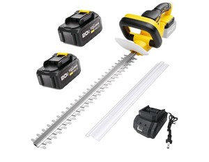 YDLawn 20V Cordless 22-Inch Hedge Trimmer with 2 Batteries $56.98 Retail - Brand New