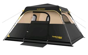  FanttikOutdoor Instant 4 Person Cabin Camping Tent with Rainfly $199.99 Retail - Brand New