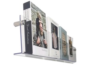 Clear Acrylic Wall-Mounted Magazine Racks 47.2-Inch 2-Pack $49.99 Retail - Brand New
