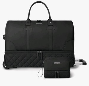 ETRONIK 21-Inch Rolling Duffle Travel Bag with Toiletry Bag $49.99 Retail - Brand New