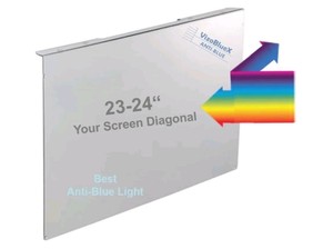 VizoBlueX 23-24 Inch Anti-Blue Light Monitor Screen Filter $49.99 Retail - Brand New