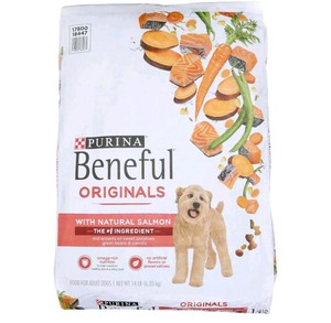 Purina Beneful Originals with Natural Salmon Dry Dog Food 14 lb $30.99 Retail - Brand New