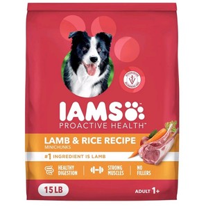 IAMS ProActive Health Lamb & Rice Recipe Minichunks Dry Dog Food 7 lb - Brand New