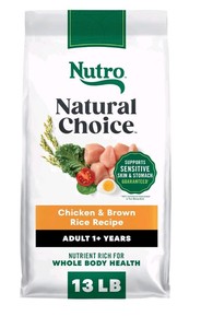 Nutro Natural Choice Adult Chicken & Brown Rice Recipe Dry Dog Food 13 lb $37.97 Retail - Brand New