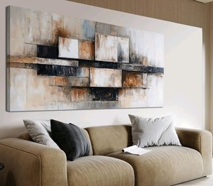 Modern Abstract Geometric Canvas Wall Art 40 x 20 $50.14 Retail - Brand New