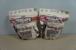 2 Bags Boss Dog Procaps Smoked Knee Caps - 2 Caps Each