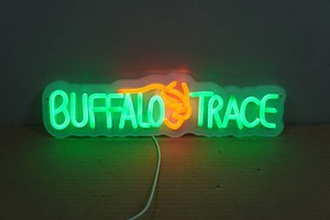 Yellow Stone Buffalo Trace Whiskey Lighted Sign - 16x5