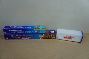Freezer & Butcher Paper with Cheese Storage Container
