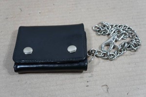 Leather Trucker Trifold Wallet