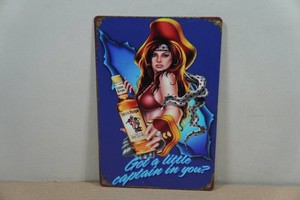 Vintage Style Metal Sign - Captain Morgan