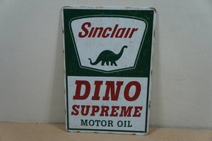 Vintage Style Metal Sign - Sinclair Motor Oil
