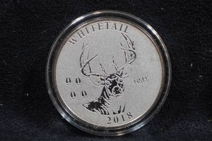 2018 NRA Whitetail 1 Troy Ounce Silver Coin