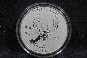 2018 NRA Whitetail 1 Troy Ounce Silver Coin