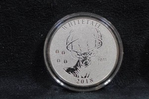 2018 NRA Whitetail 1 Troy Ounce Silver Coin