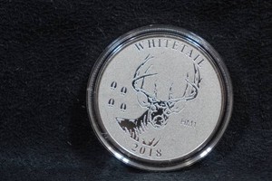 2018 NRA Whitetail 1 Troy Ounce Silver Coin