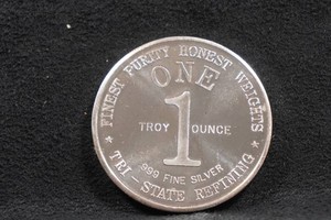 Tri-State Refining 1 Troy Ounce Silver Coin
