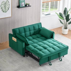 $346 KEIKI Futon, 3-in-1 Convertible Green