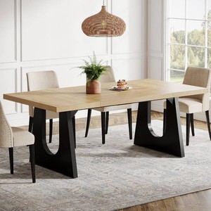 $250 Tribesigns 70.9 Dining Table Oak & Black