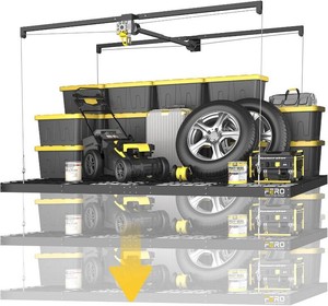 $380 Garage Ceiling Storage Rack 4x8 ft, 325 lbs