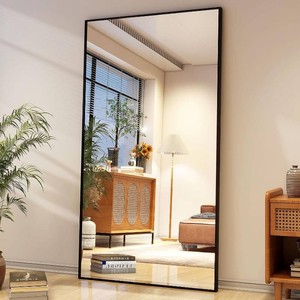 $170 Easly 34x76 Full-Length Mirror, Black Frame