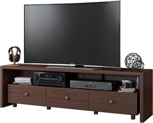 $184 Techni Mobili TV Stand w 3-Drawers, Brown