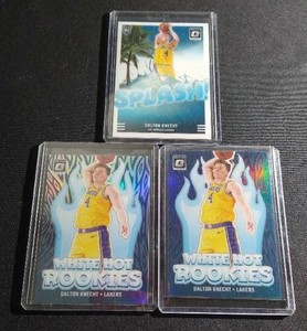 (3) Dalton Knecht Optic Rookie Cards - (2) Prizms